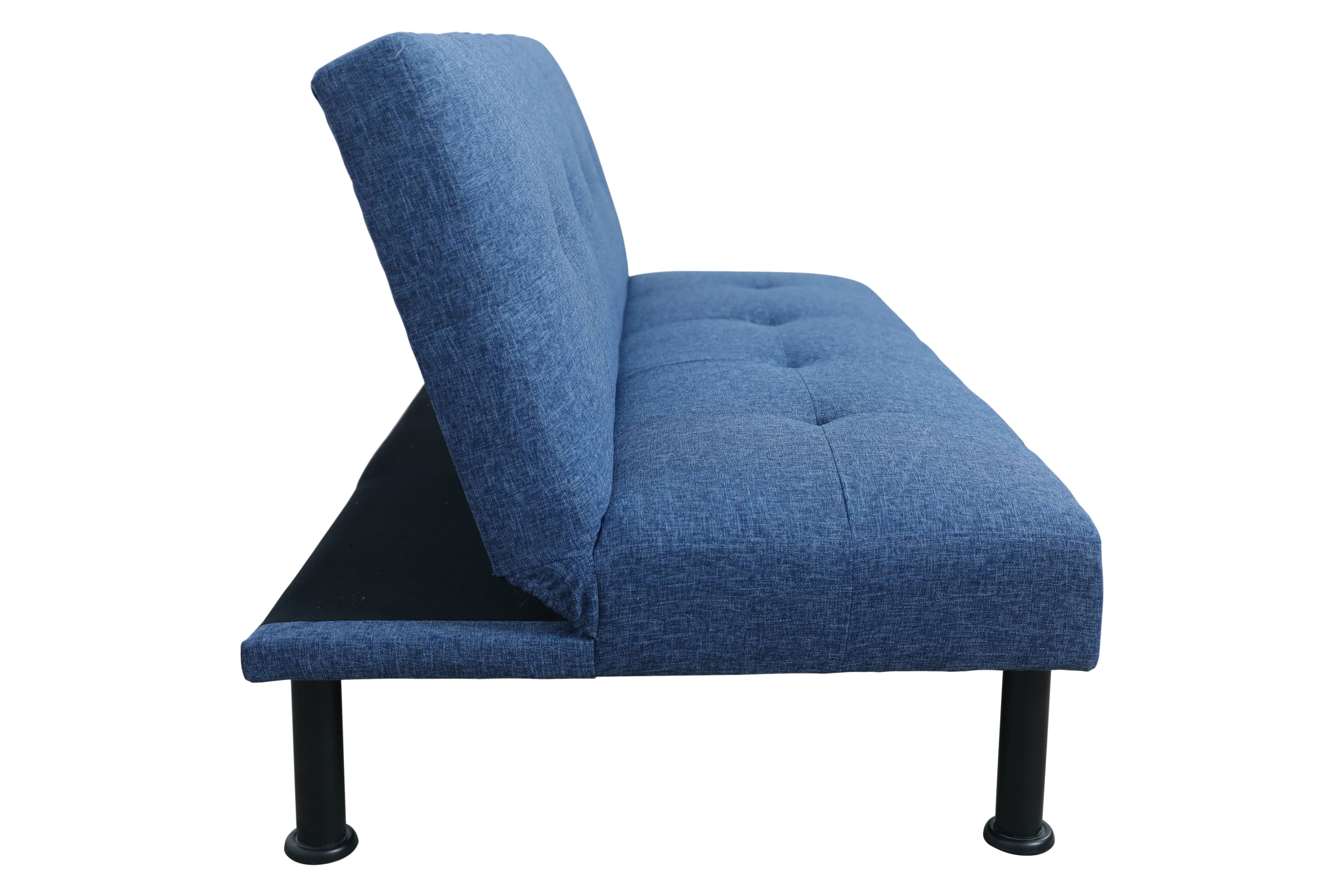 Pickup Only--Blue Linen Living Room Sofabed