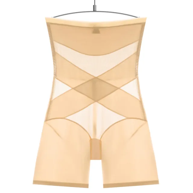 Women's Body Shaping Pants With A Tight Waistband And Leggings Skin Color M - Shop at LoveMi