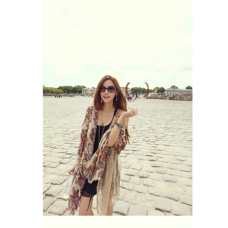 Fashion Retro Women's All-match Print Scarf