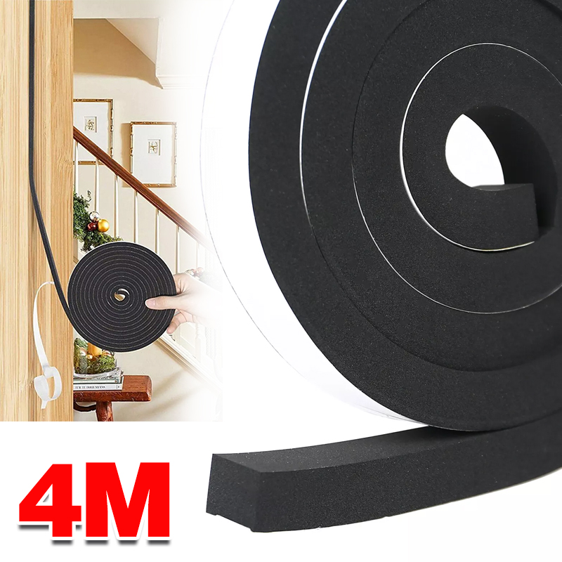 4M Foam Weather Strip Draught Excluder Self Adhesive Door