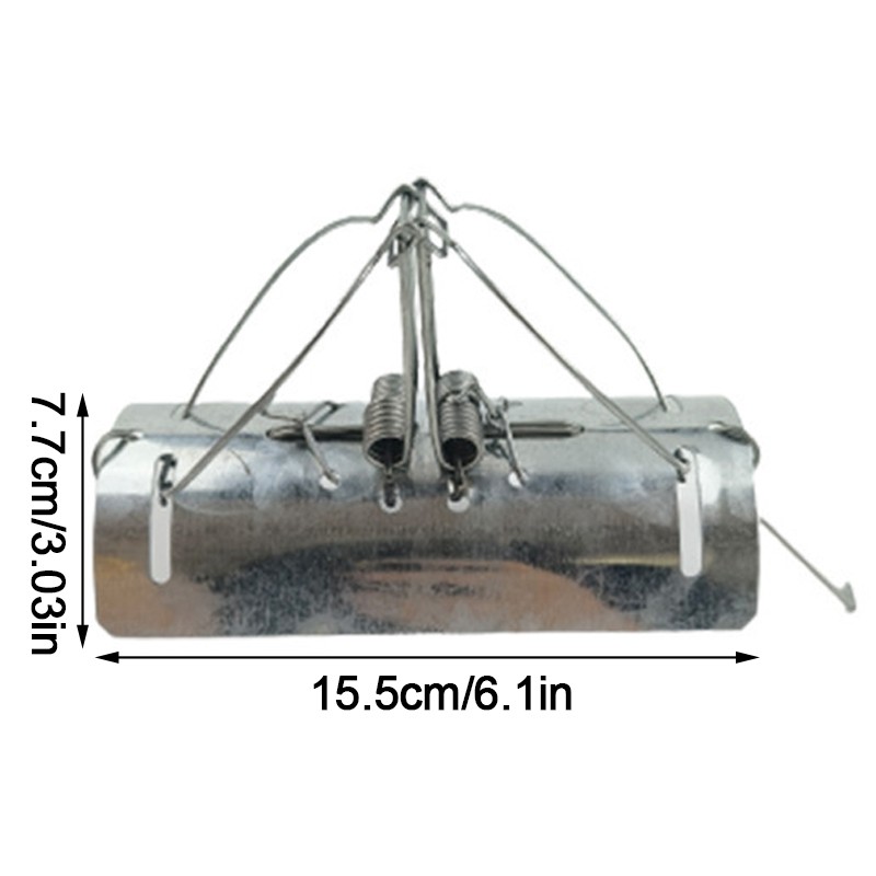 5x Set Tunnel Mole Trap Heavy Duty Metal Quick And Effective Dual Entry New UK — image 3