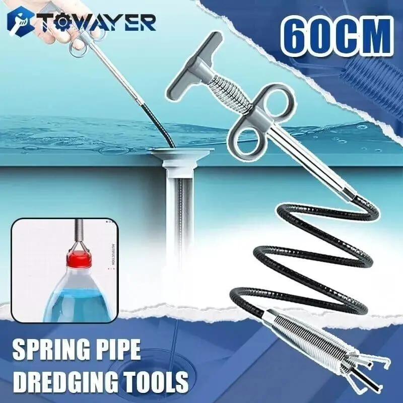 Drain Cleaner Spring Pipe Sticks Clog Remover