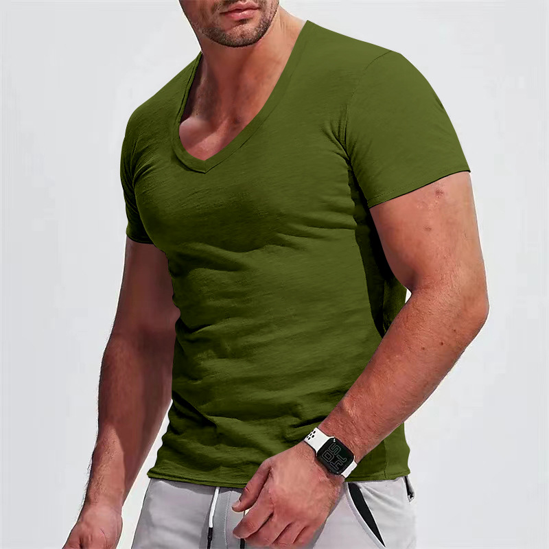 Title 8, T-shirt Casual Slim Fit à Manches Courtes pour ...