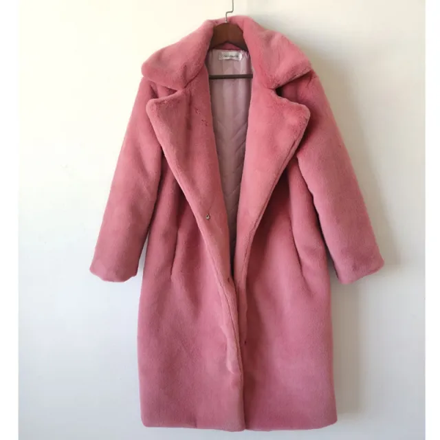 Fashion New Velvet Fur Long Coat Women Pink - Shop at LoveMi