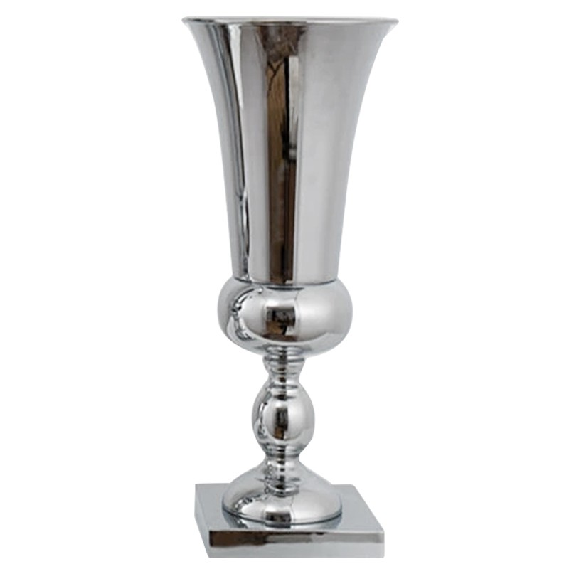 430mm Large Stunning Silver Iron Luxury Flower Vase Urn Wedding Home Table Decor