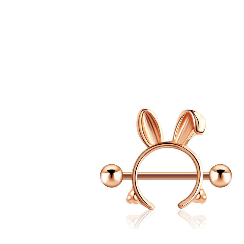 Rabbit Head Body Piercing Breast Nails Body Accessories