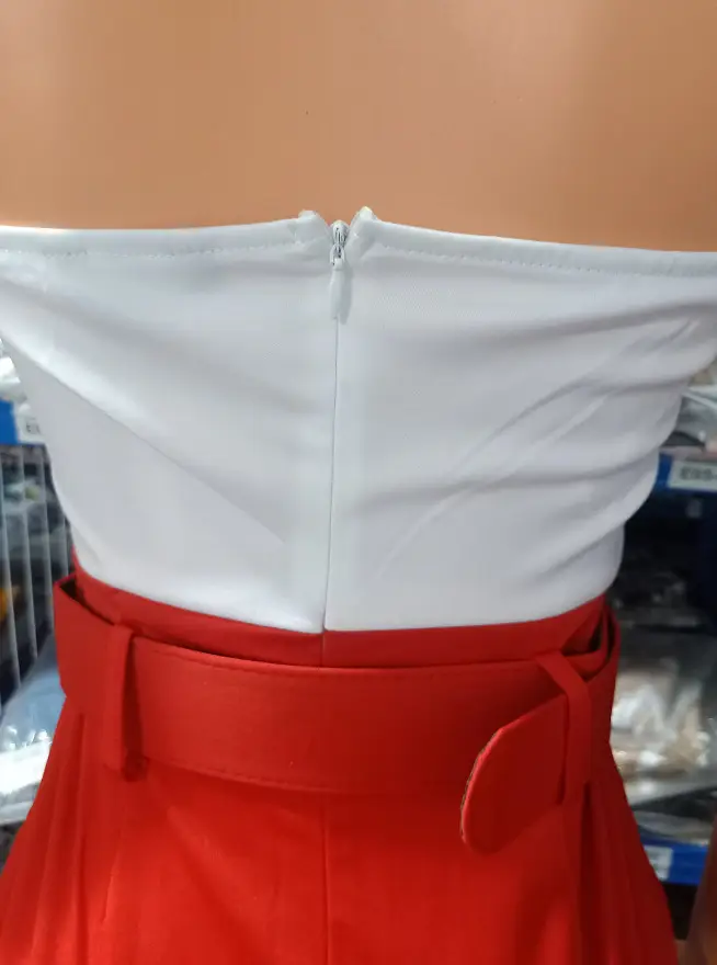 New Women's Off-neck Tube Top Belt Dress