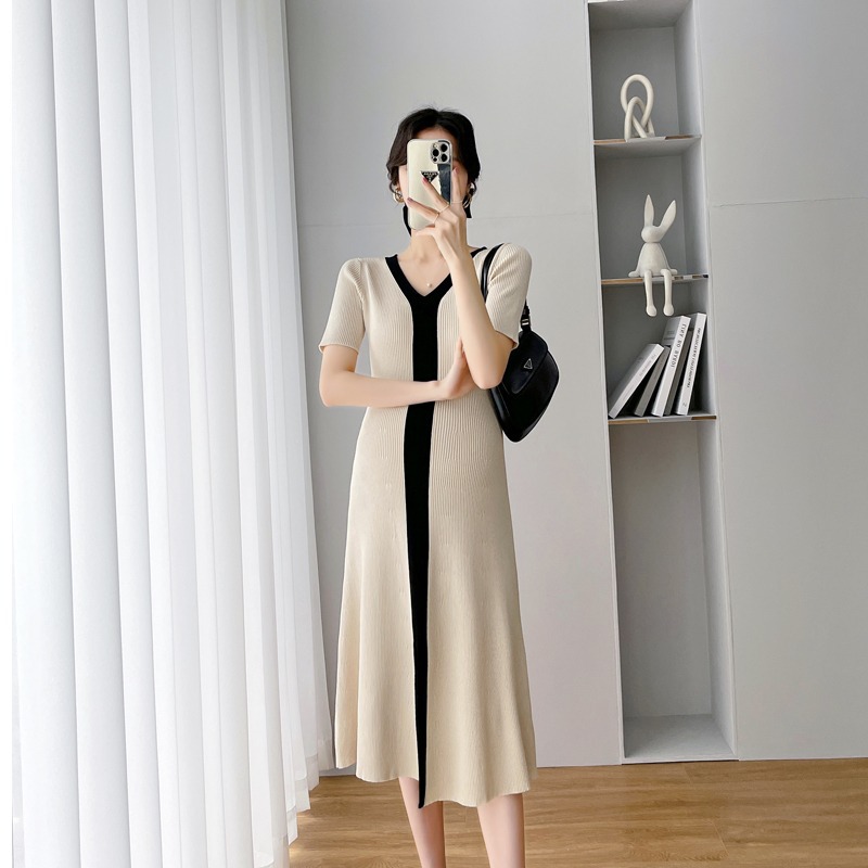 Slim Fit And Slim Knit High Stretch Dress