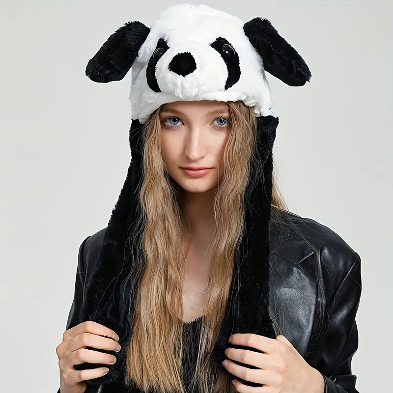 Cute Animal Moving Ear Hat Panda Dog Frog Puppy