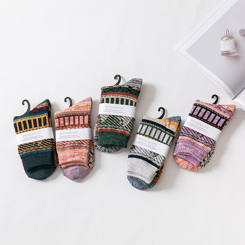 New Thickened Stockings Men's Coarse Wool