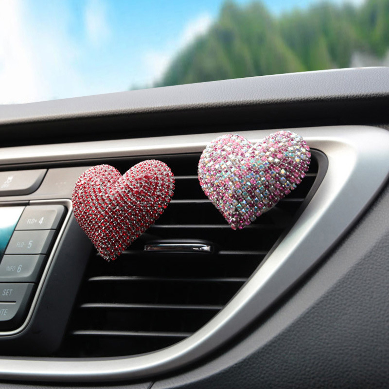 Title 4, Creative Diamond Love Car Vent Aromatherapy Clip