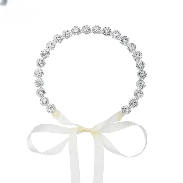 Bridal Rhinestone SUNFLOWER Hair Band Wedding Photography Accessories Banquet Headdress Silver - Shop at LoveMi