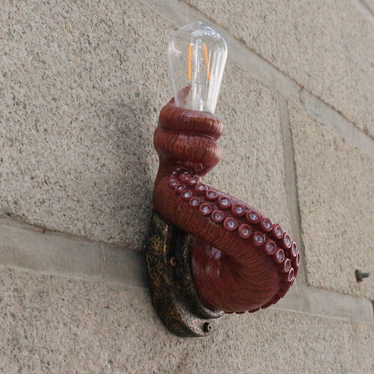 ثريا حائط بشكل مخلب الأخطبوط - ديكور منزلي وحرف من الراتنج