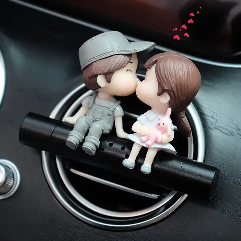 Air Outlet Decoration Cartoon Couple Gift Car Perfume Clip