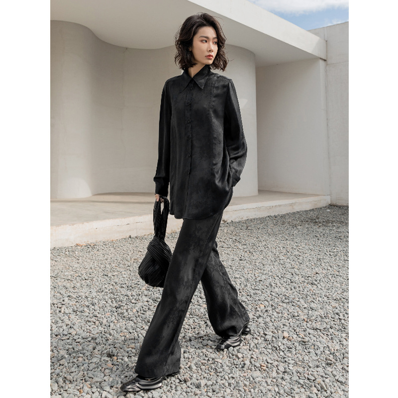 Women's New Style Acetate Jacquard Casual Mopping Pants