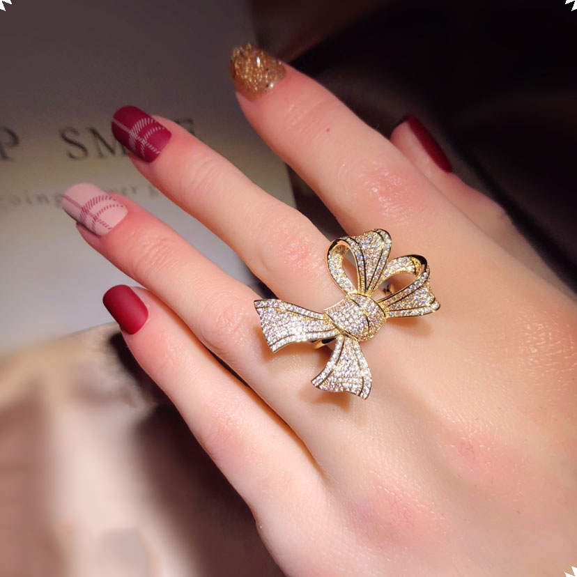 Hot Micro Set Zircon Women's Ring
