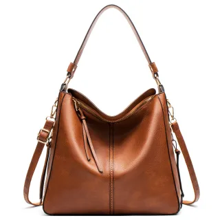 Hobo Bags Women High Capacity Handbags Fahsion Commuting Crossbody Shoulder Bag Shopping Totes - Brown