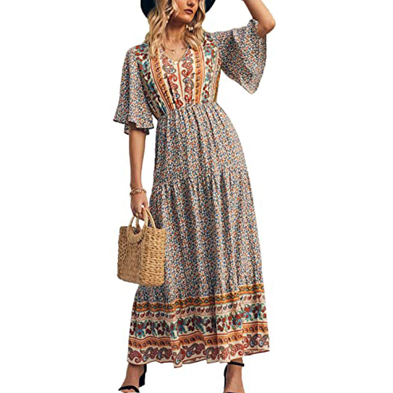 Summer Fashion Personality Women's Bohemian Dress