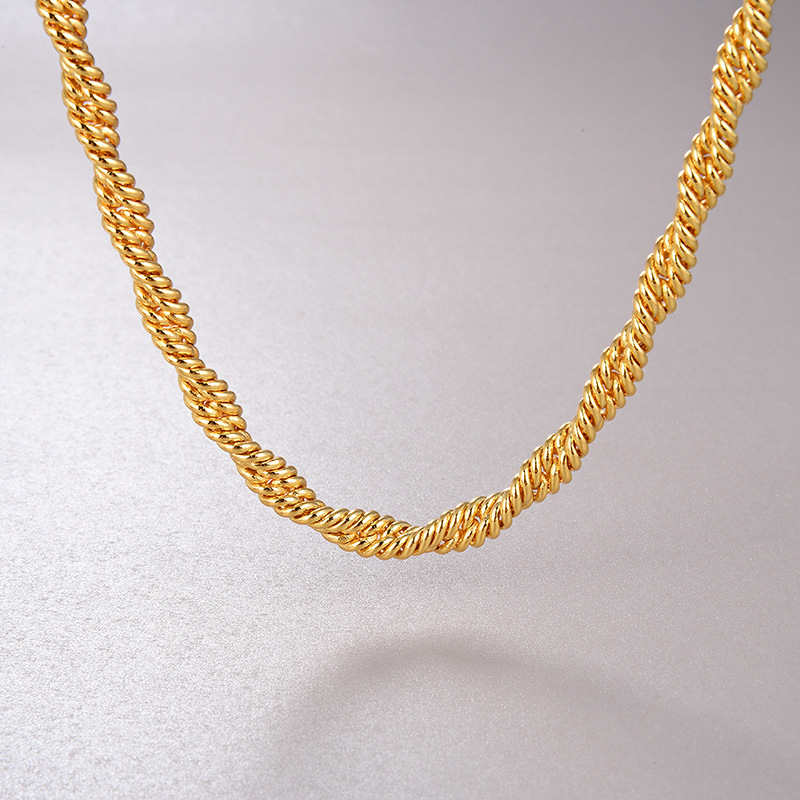 Retro New Copper Plated Necklaces Bracelets