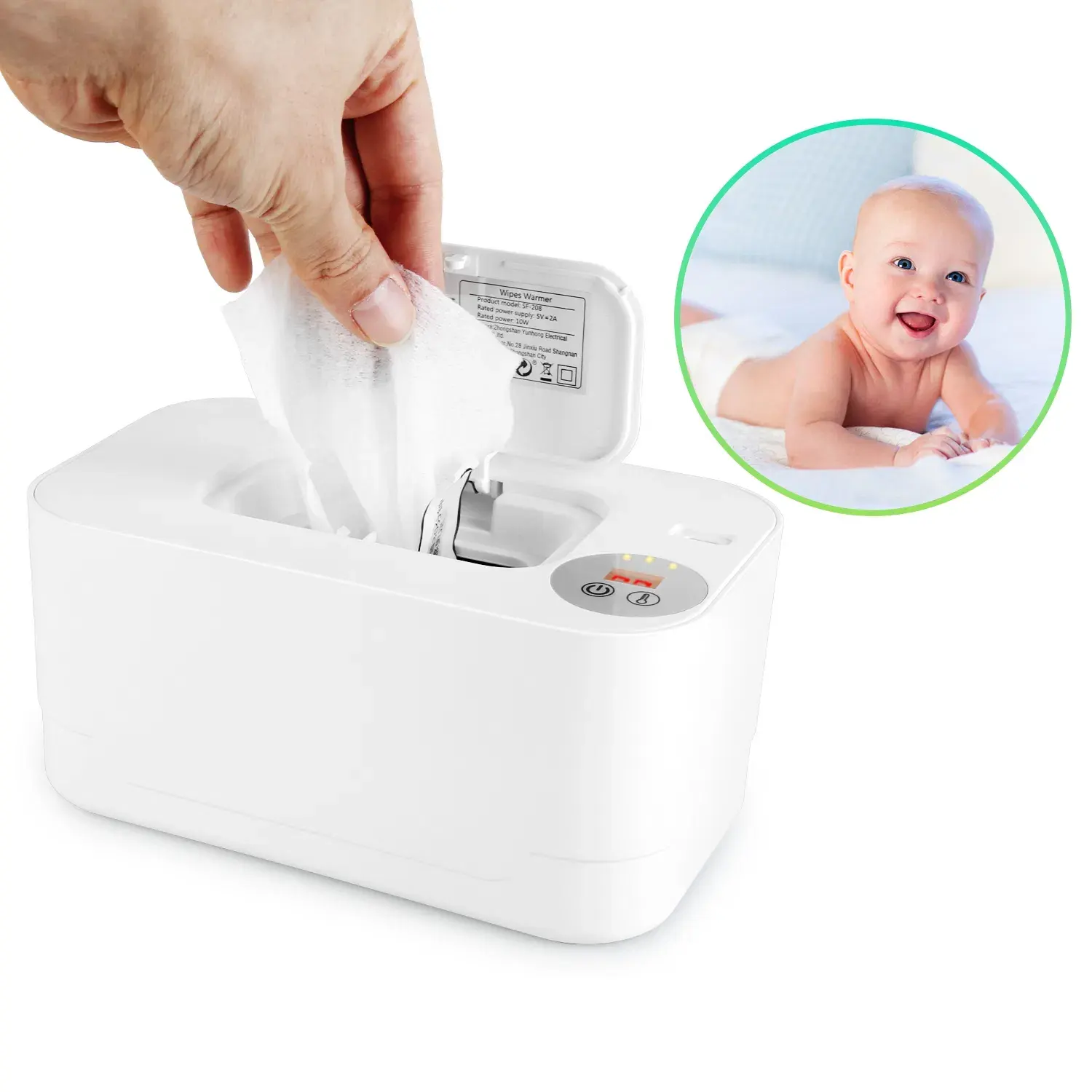 Baby Wipe Warmer With 3 Temperature Settings