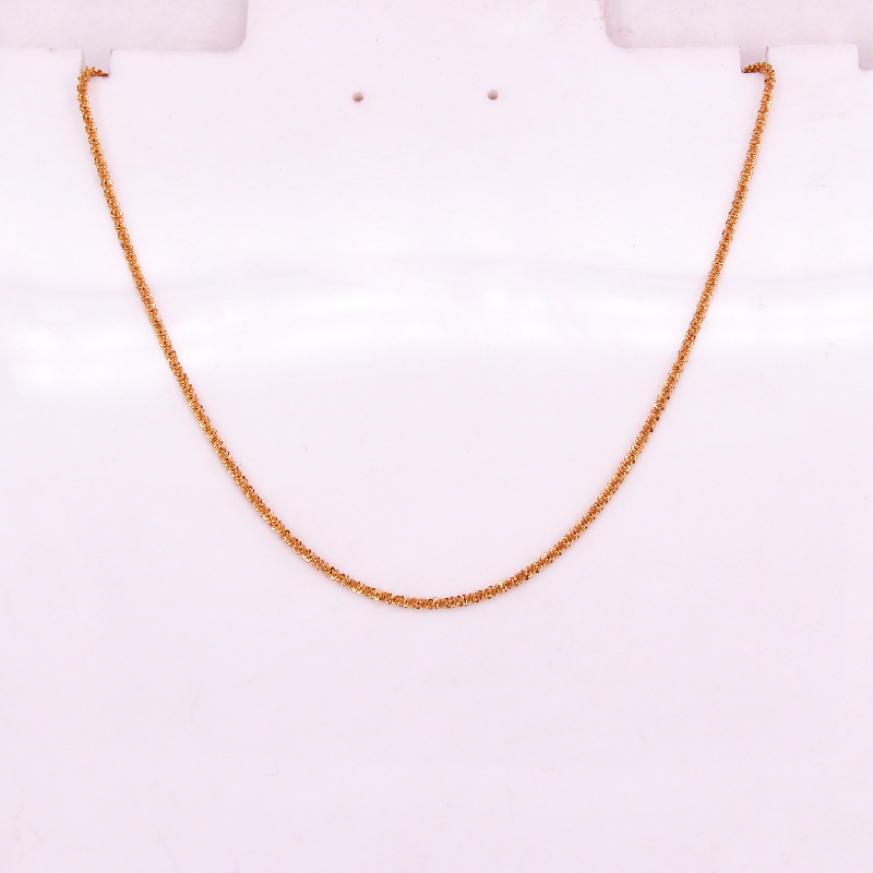 Temperament Corn Chain Necklace Trendy Personality Simple Diamond Multi-faceted Clavicle Chain