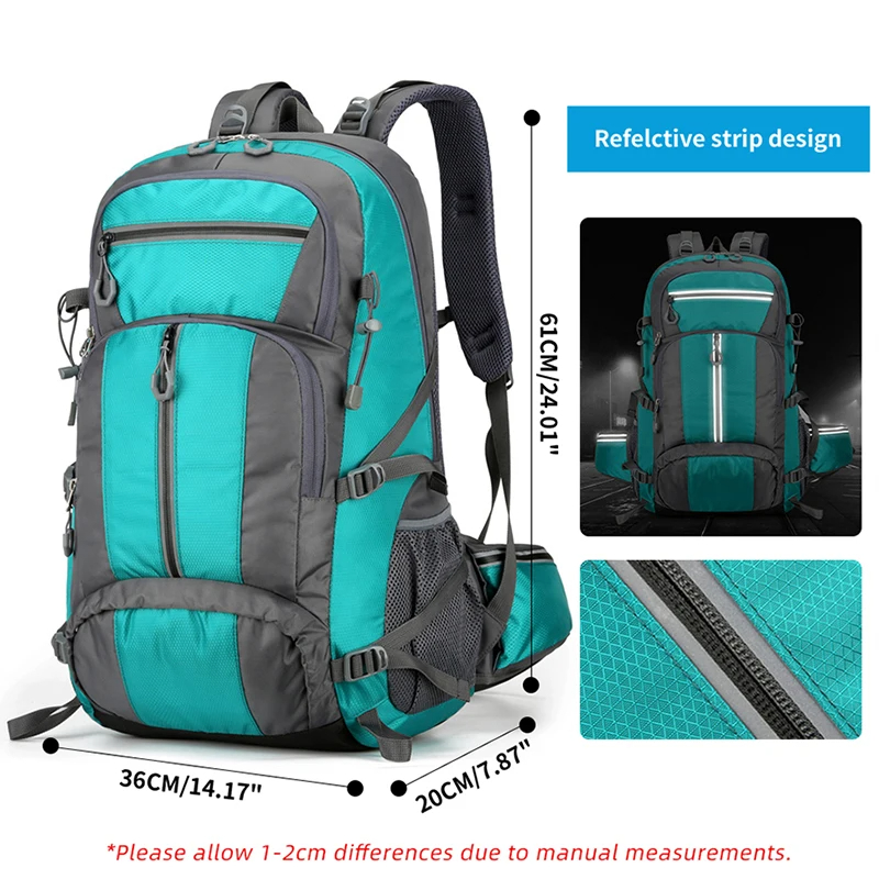 Title 3, 50L Fishing Backpack Large Capacity Camping Bag...