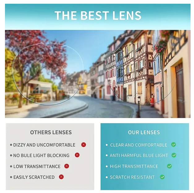 4 Pairs Mens Women Spring Hinge Round Horn Power Oval Reading Reader Glasses 1-4 - Image 2
