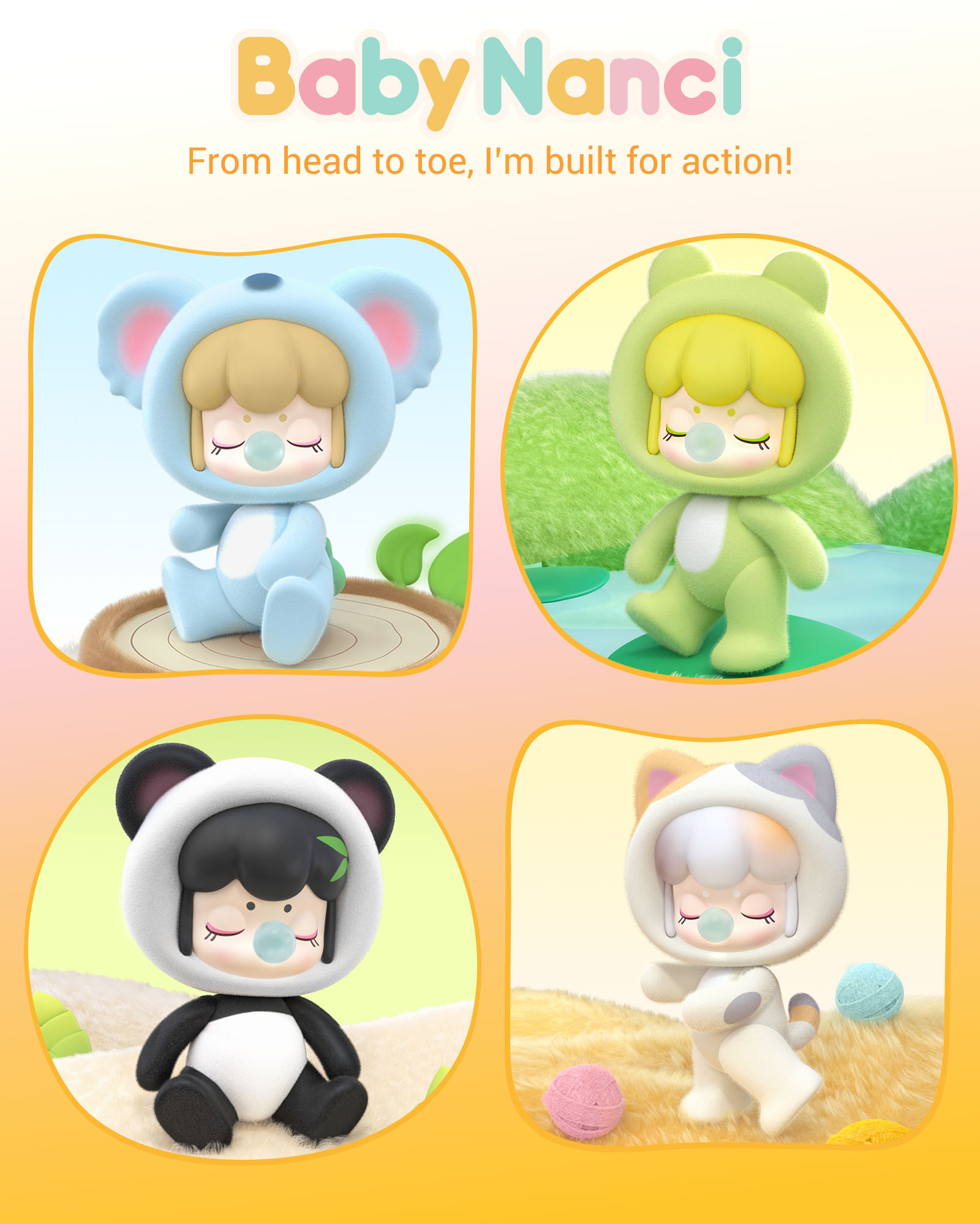 Rolife BABYnanci 3rd Generation Fluffy Party Blind Box - BabyNanci Fluffy Party NCXX