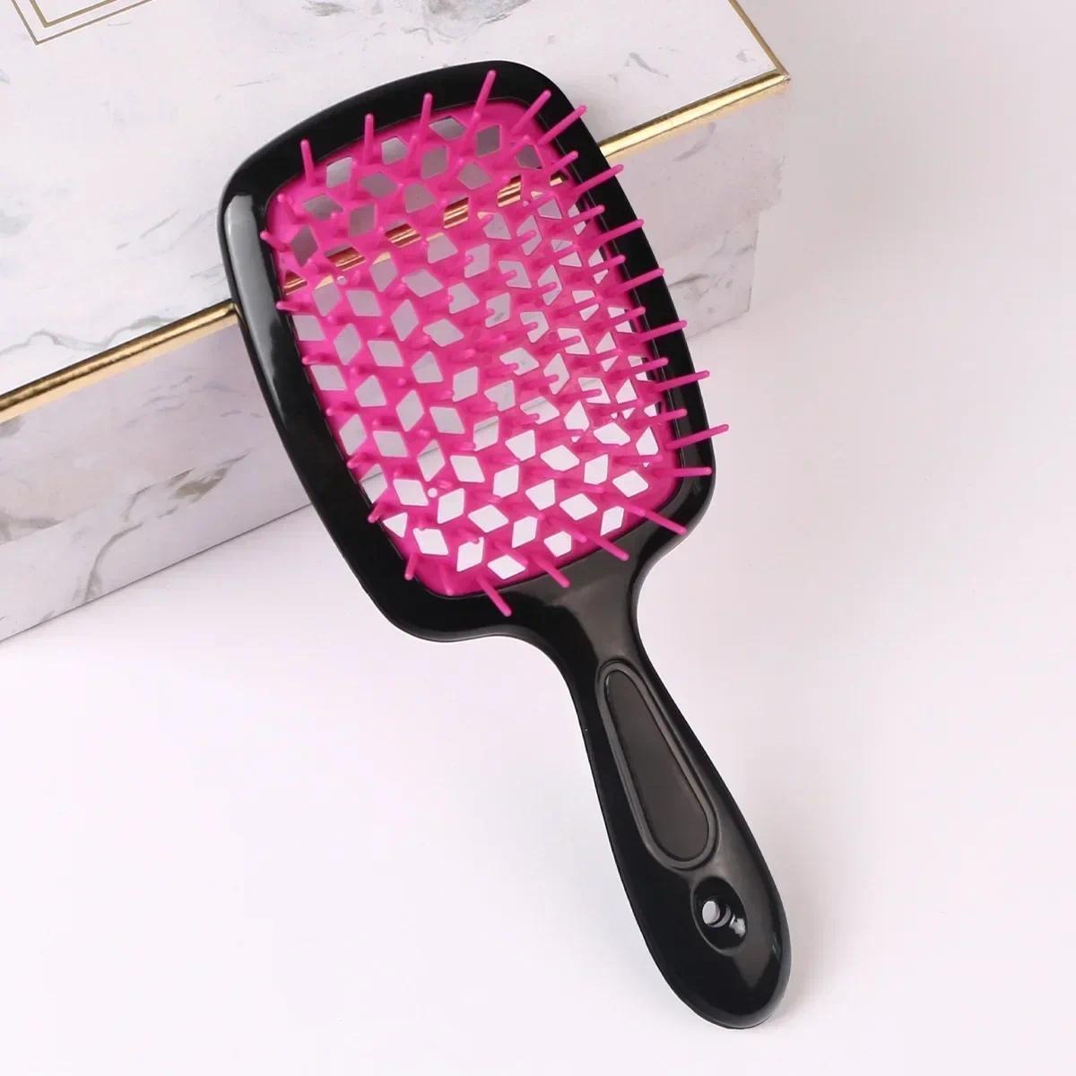 Hair Massage Scalp Brush and Wide Tooth Comb - Perfect for the shower, frizz free shine, locks you love, all hair vibes welcome, painless.