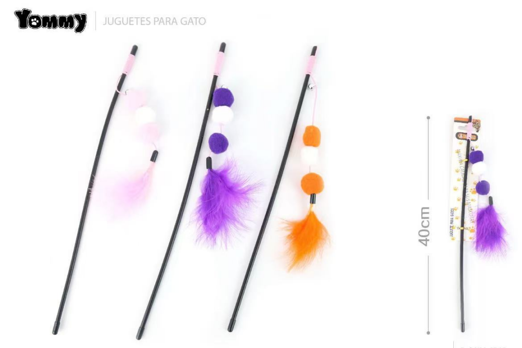 Plastic Fur Ball Cat Teaser