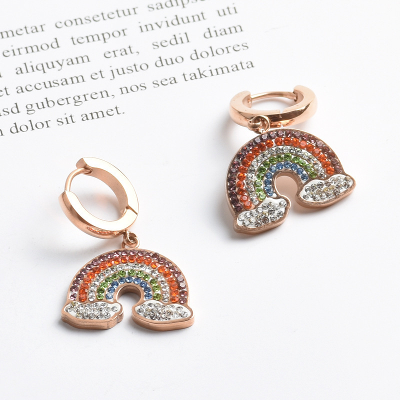 Rainbow Stud Earrings