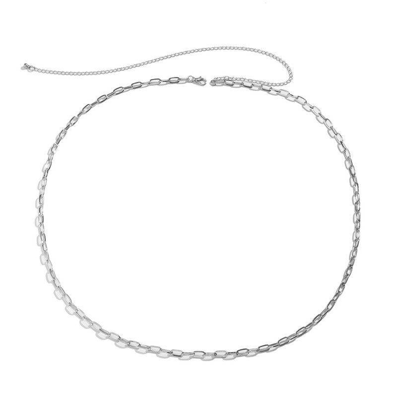 Title 5, Cold Wind Single-layer Metal Chain Waist Chain