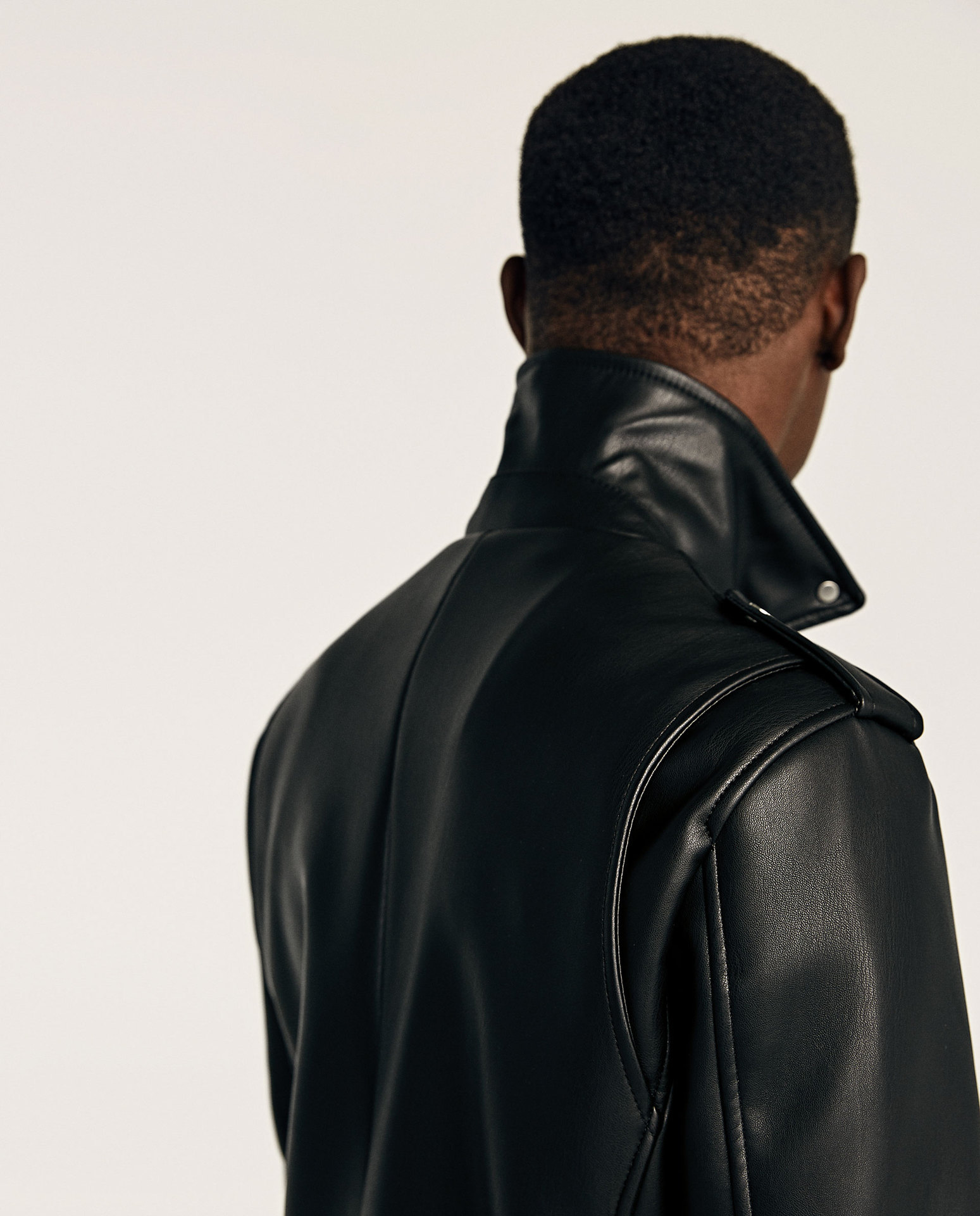 Short Belt Lapel Small Leather Motorcycle Leather Jacket