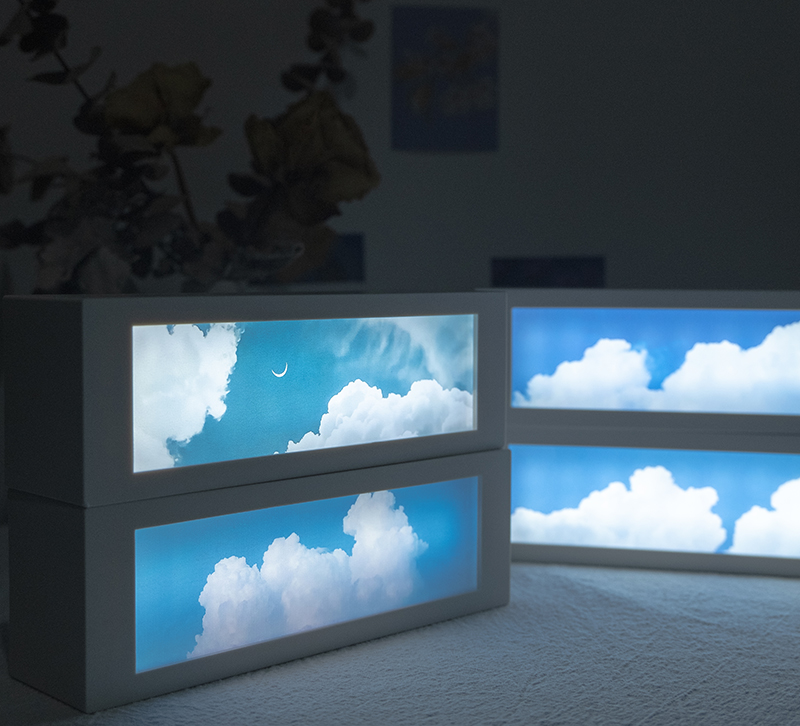 Title 3, Lampade da notte piccole Sky Clouds. Proiettano...