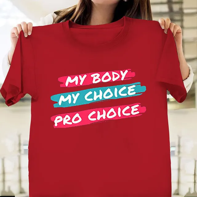 Fertility Freedom Pattern Women's Short Sleeves Wine Red - Shop at LoveMi