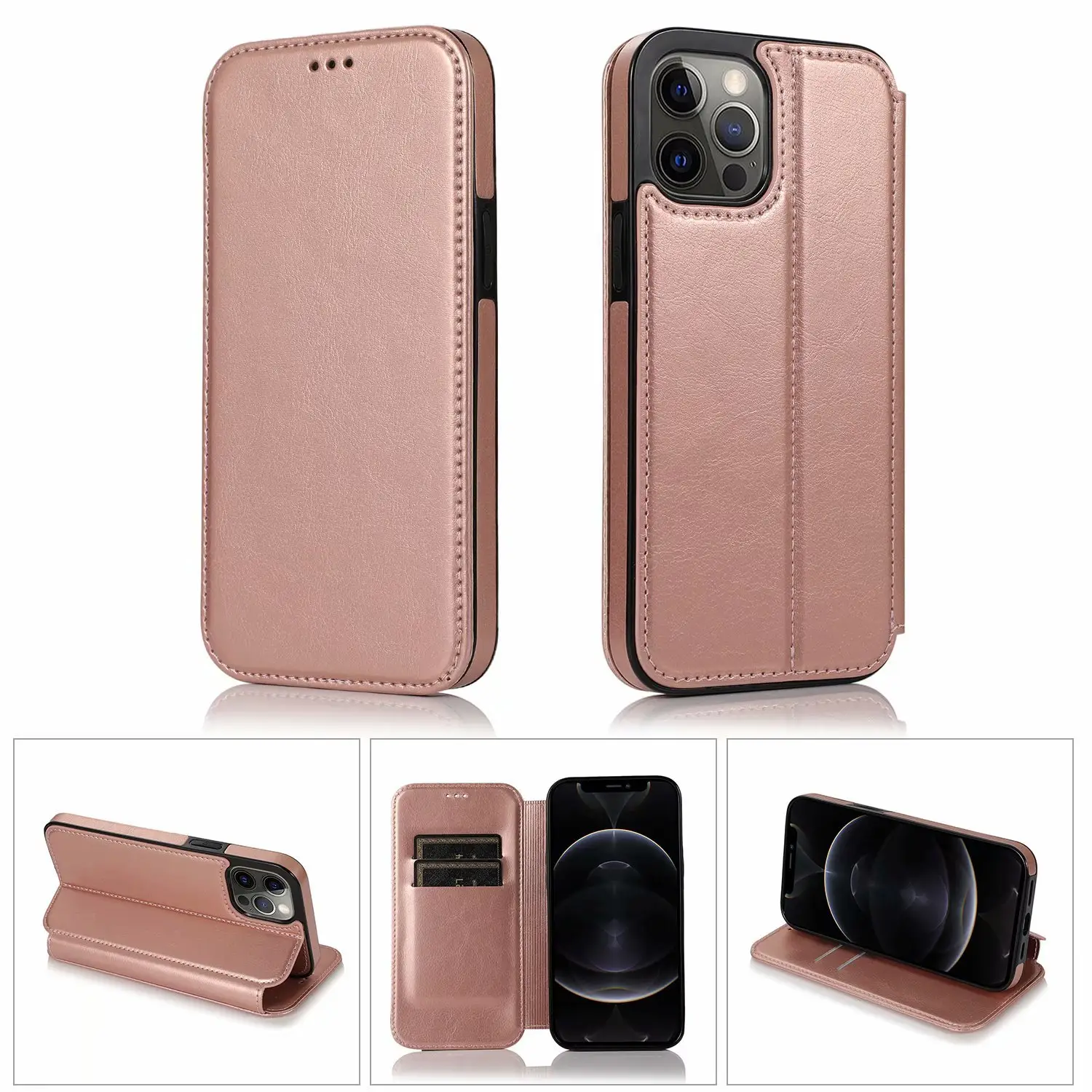 All-inclusive Leather Card Case Flip Phone