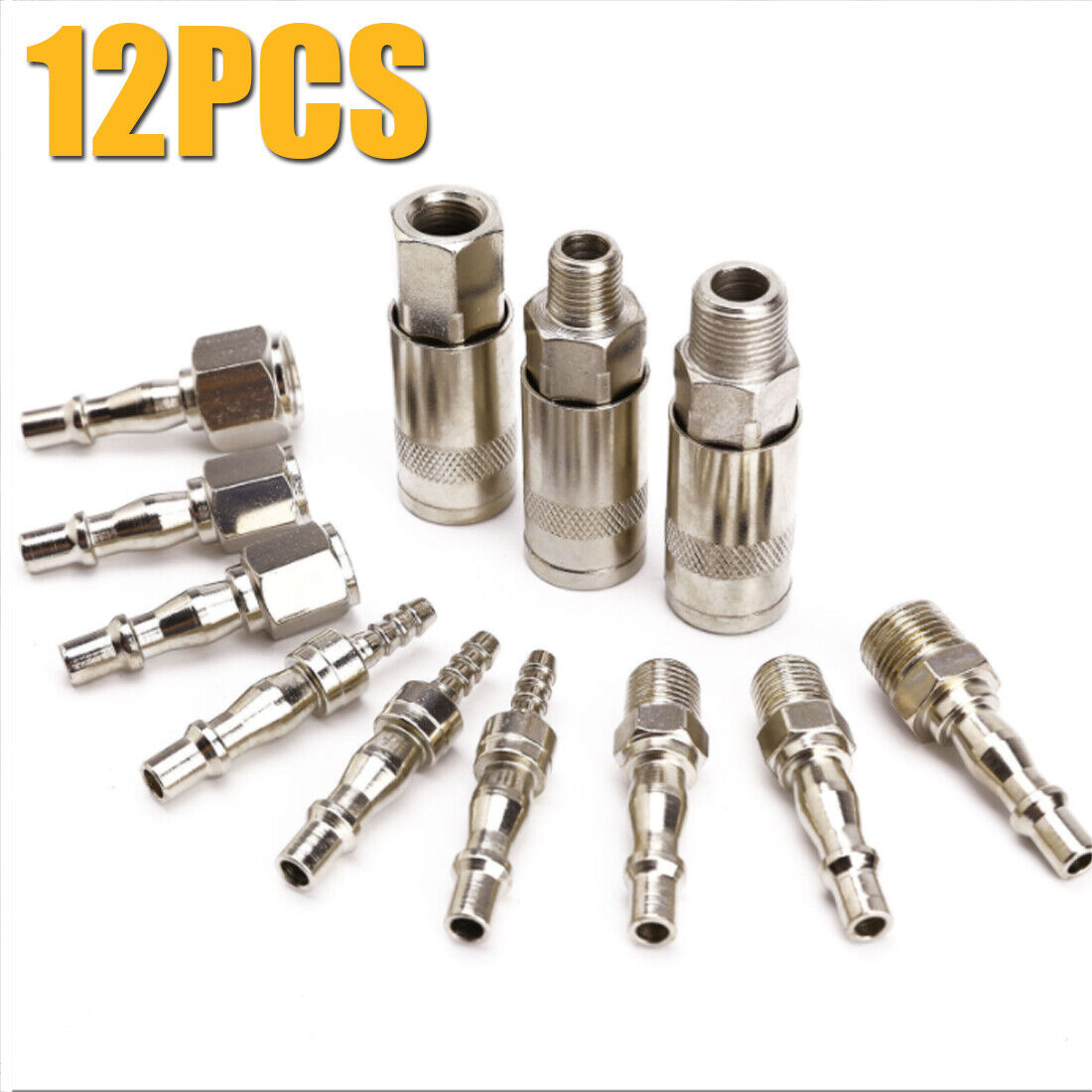12Pcs BSP Air Line Fitting Hose Compressor Quick Release Connector UK New — image 7
