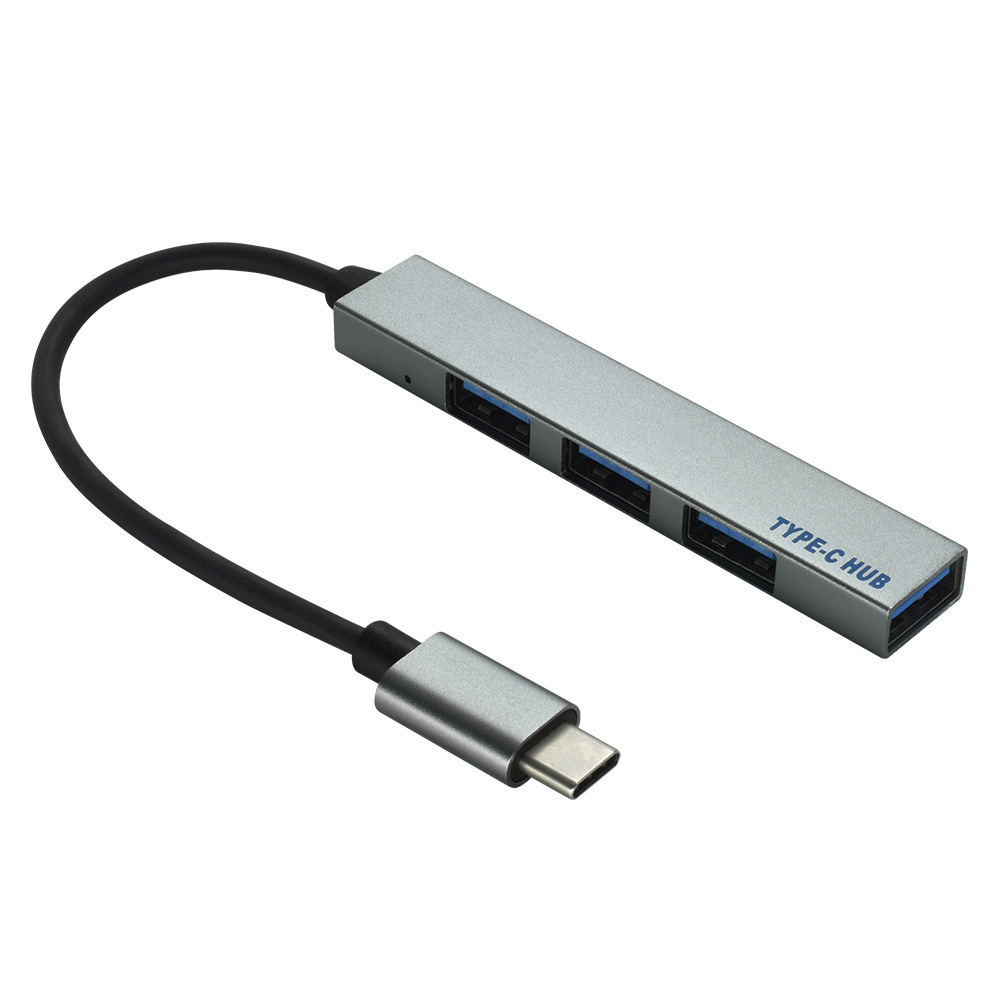 Notebook Type-C HUB 4-port USB Deconcentrator Aluminum Alloy Multi-port USB HUB Typec Docking Station