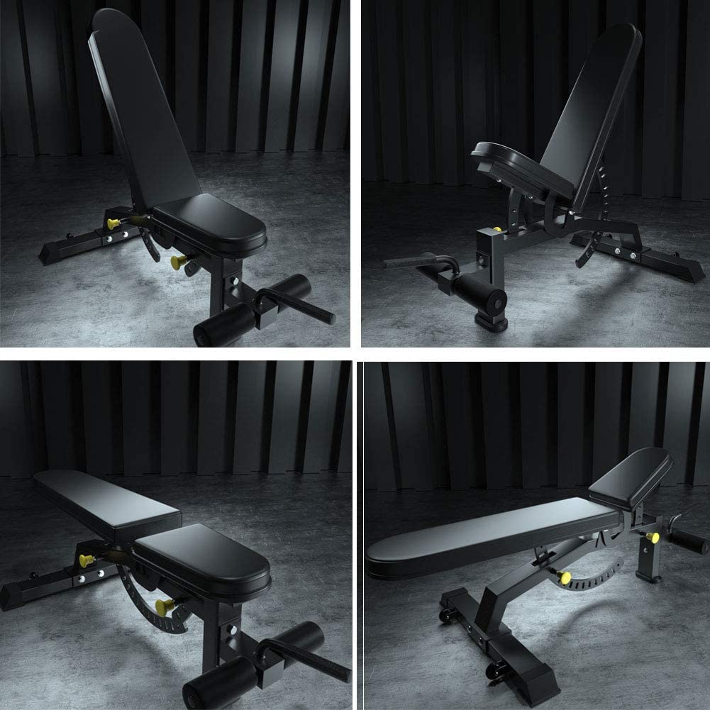 Adjustable Strength Training Bench Press Home Full Body Workout Foldable Weight Benches Gym Multi-functional Fitness Dumbbell Chair — foto 14