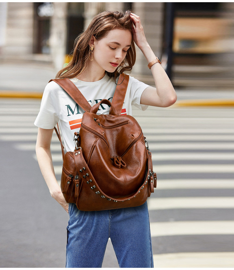 Title 6, European And American Fashion Ladies Backpack