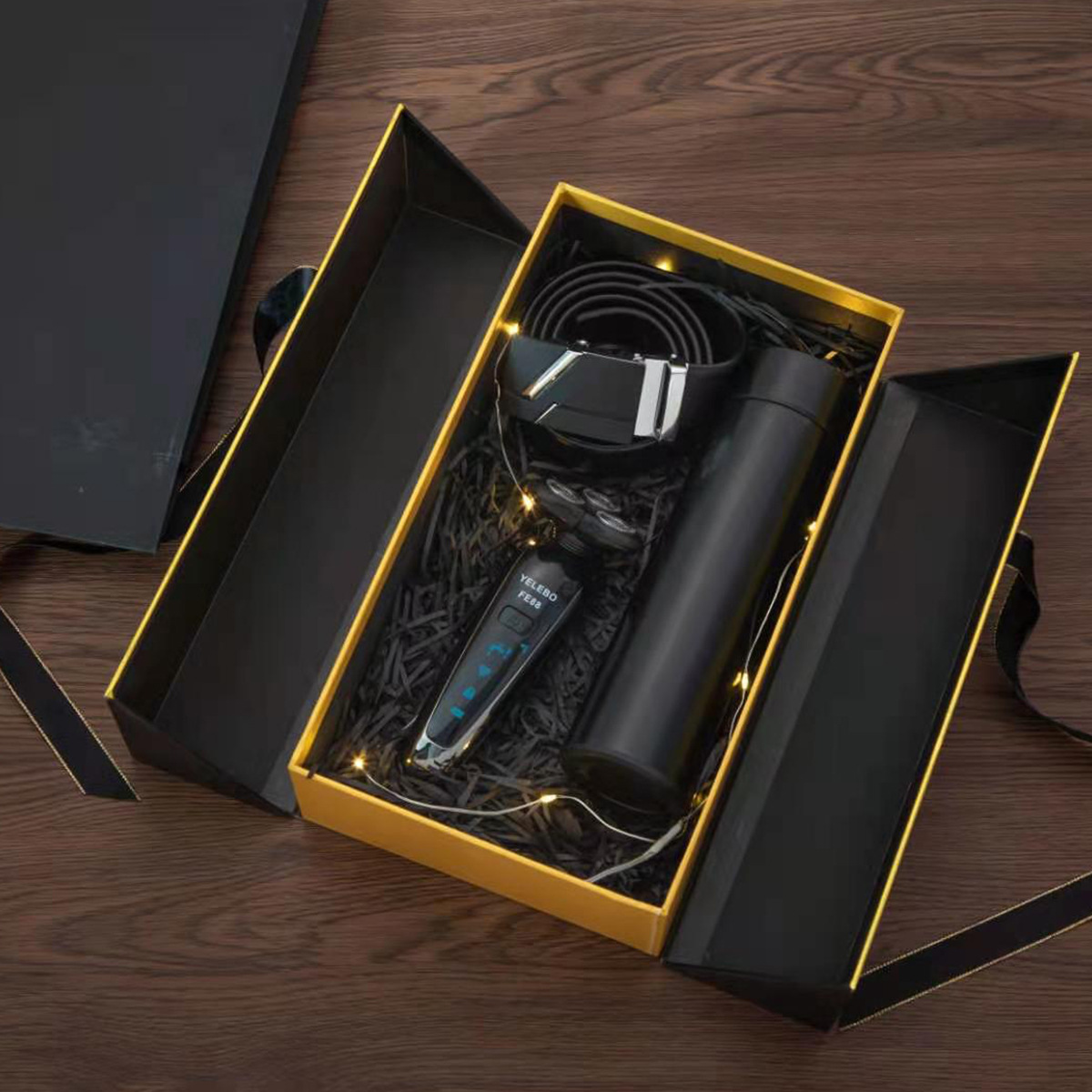 Beautifully Packaged Belt Wallet Thermos Cup Razor Fashionable And Creative Combo Set