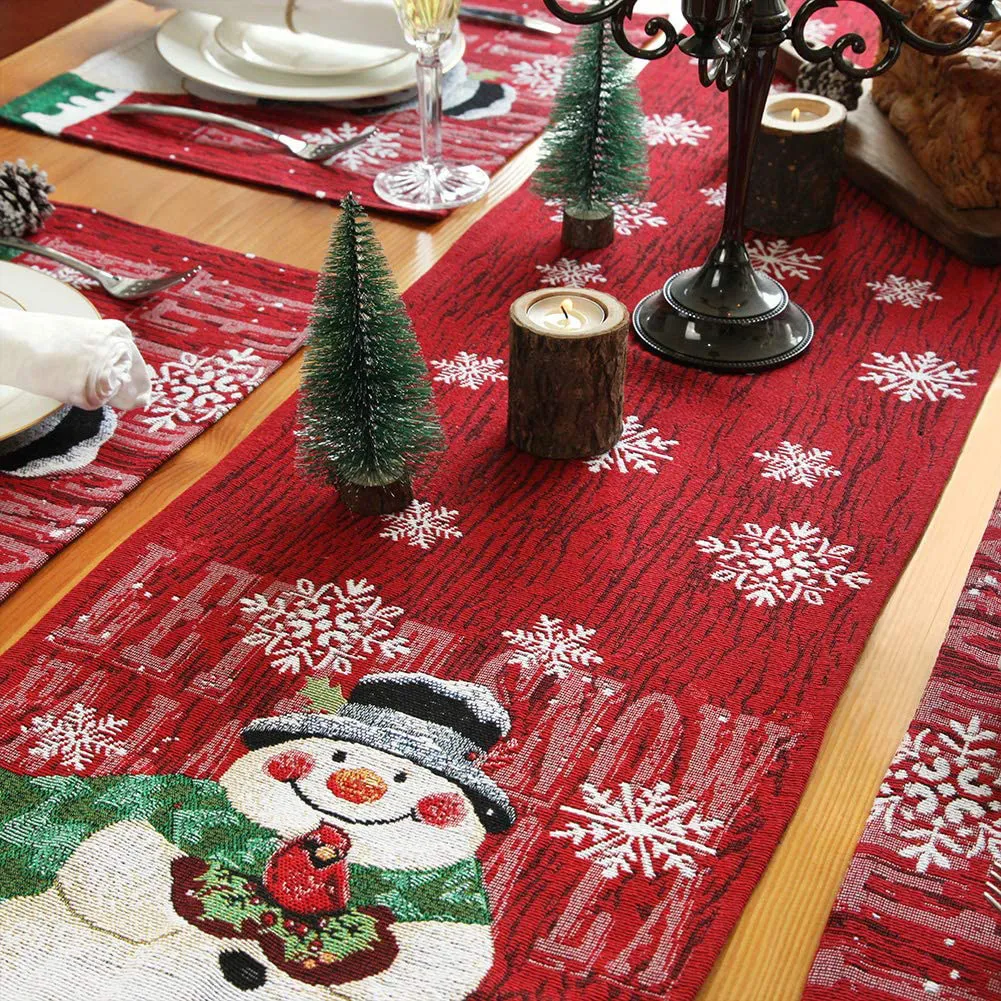 Christmas Tablecloth Decorations For Home Table Xmas Ornaments New Year Decor – image 4