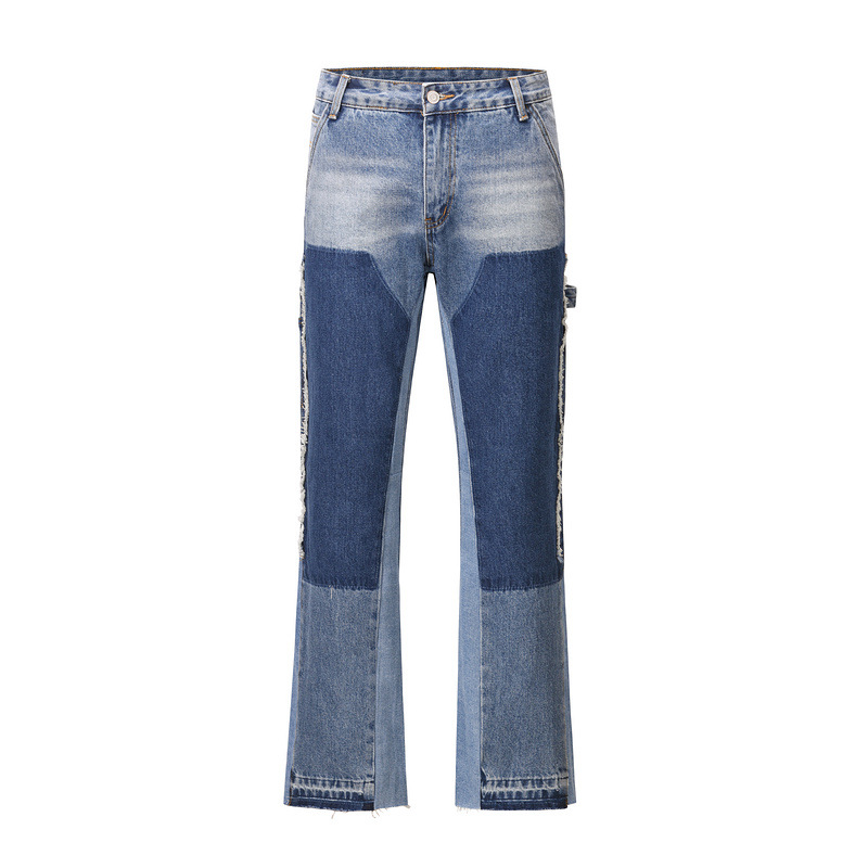 Title 3, Vintage Street Distressed Patchwork Jeans für D...