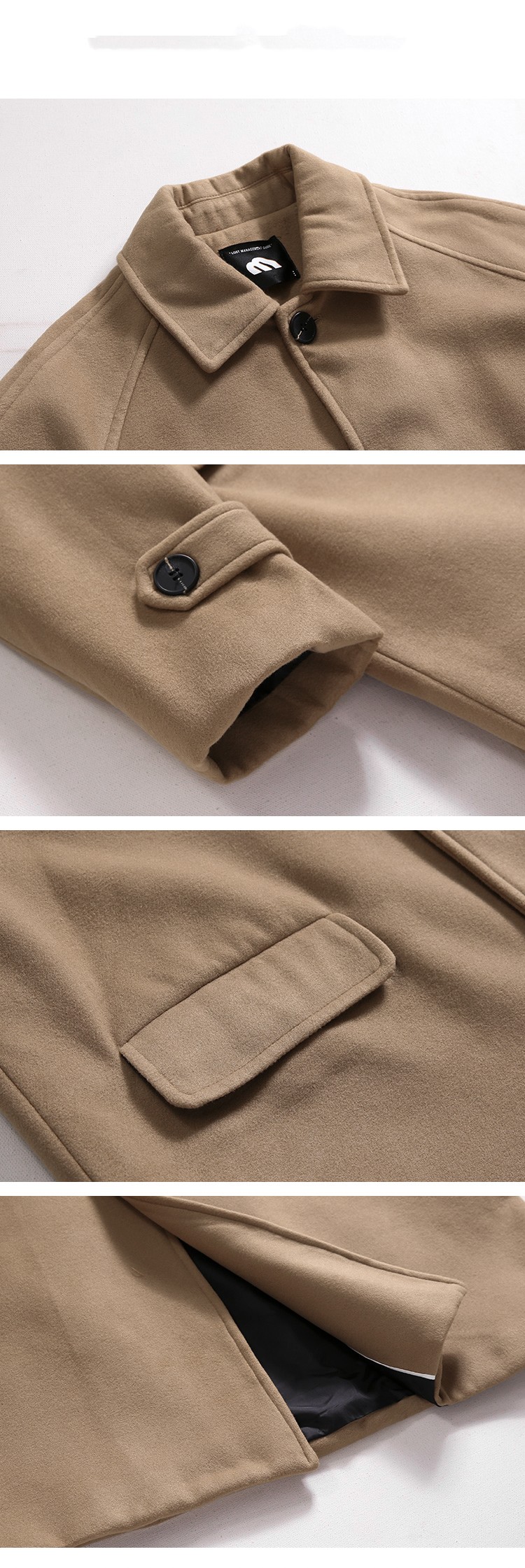 Woolen Coat Men's Long Autumn And Winter