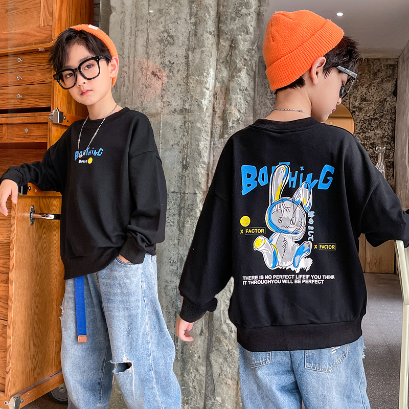 Boys Sweatshirt Autumn Tops Tide Brand