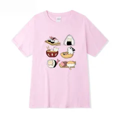 Student Fashion Inner Bottoming Short Sleeve Top Trendy - Pink - View 1