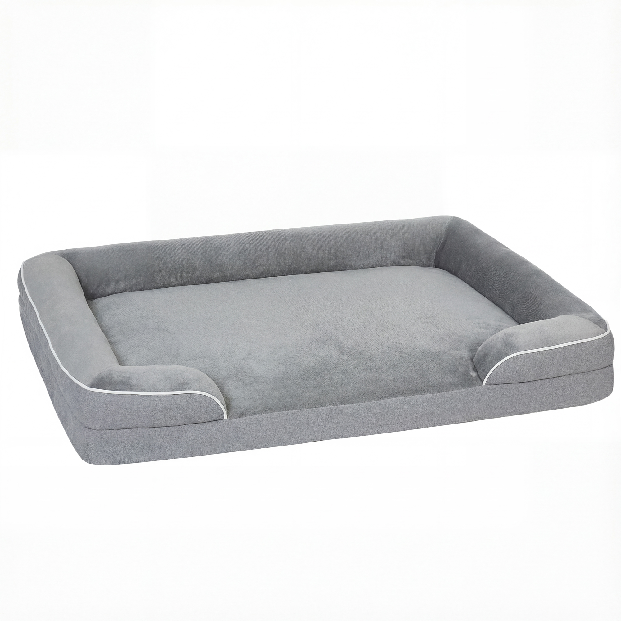 Dog Sofa Bed, Detachable Machine Wash Pet Bed With Non Slip Bottom, Suitable For Small, Medium, And Large Dogs, Grey detail photo 4