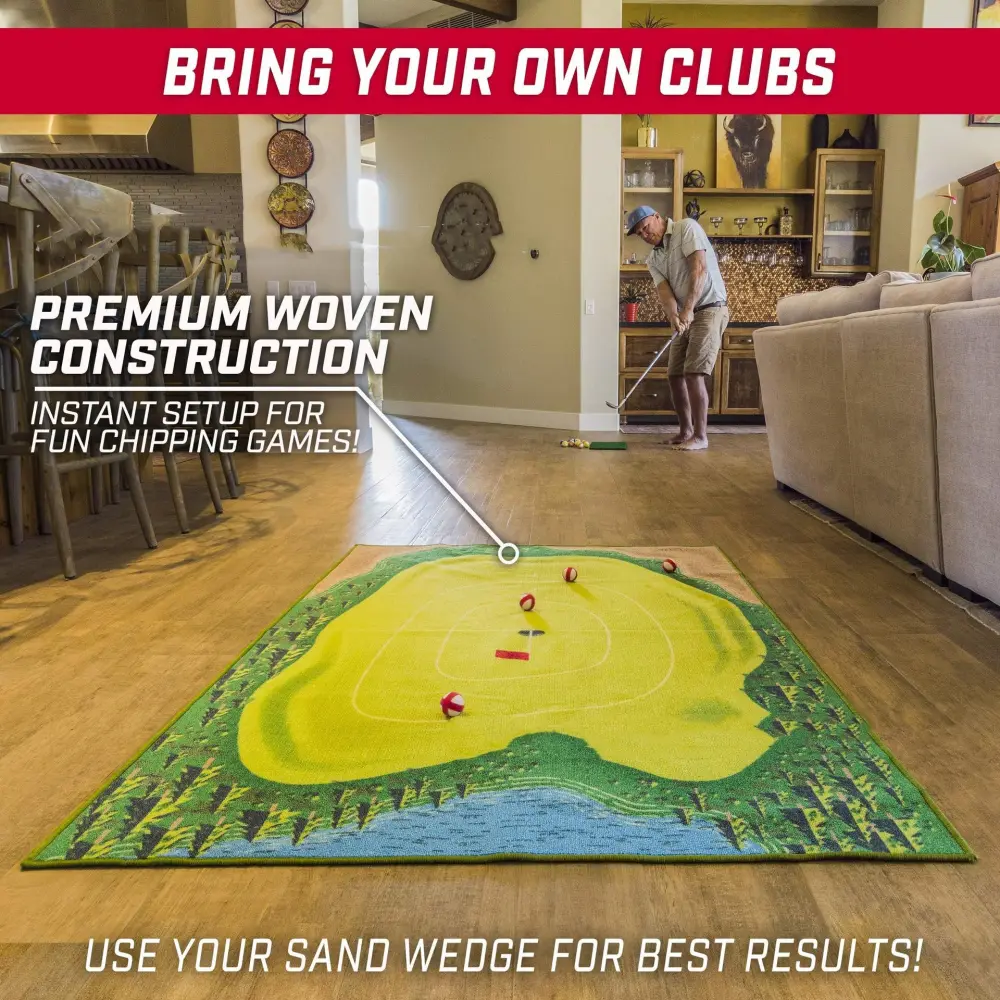 Golf Training Mat for Swing Parent-child Toys Ball Trace