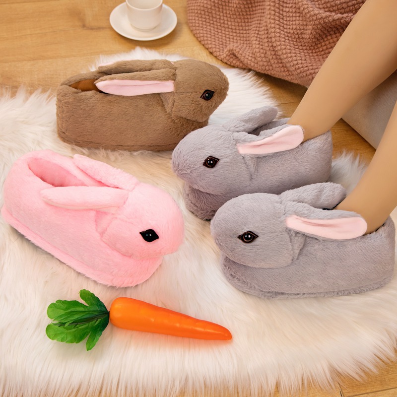 Title 2, Cute Rabbit Hair Cotton Double Eyelid Shoes