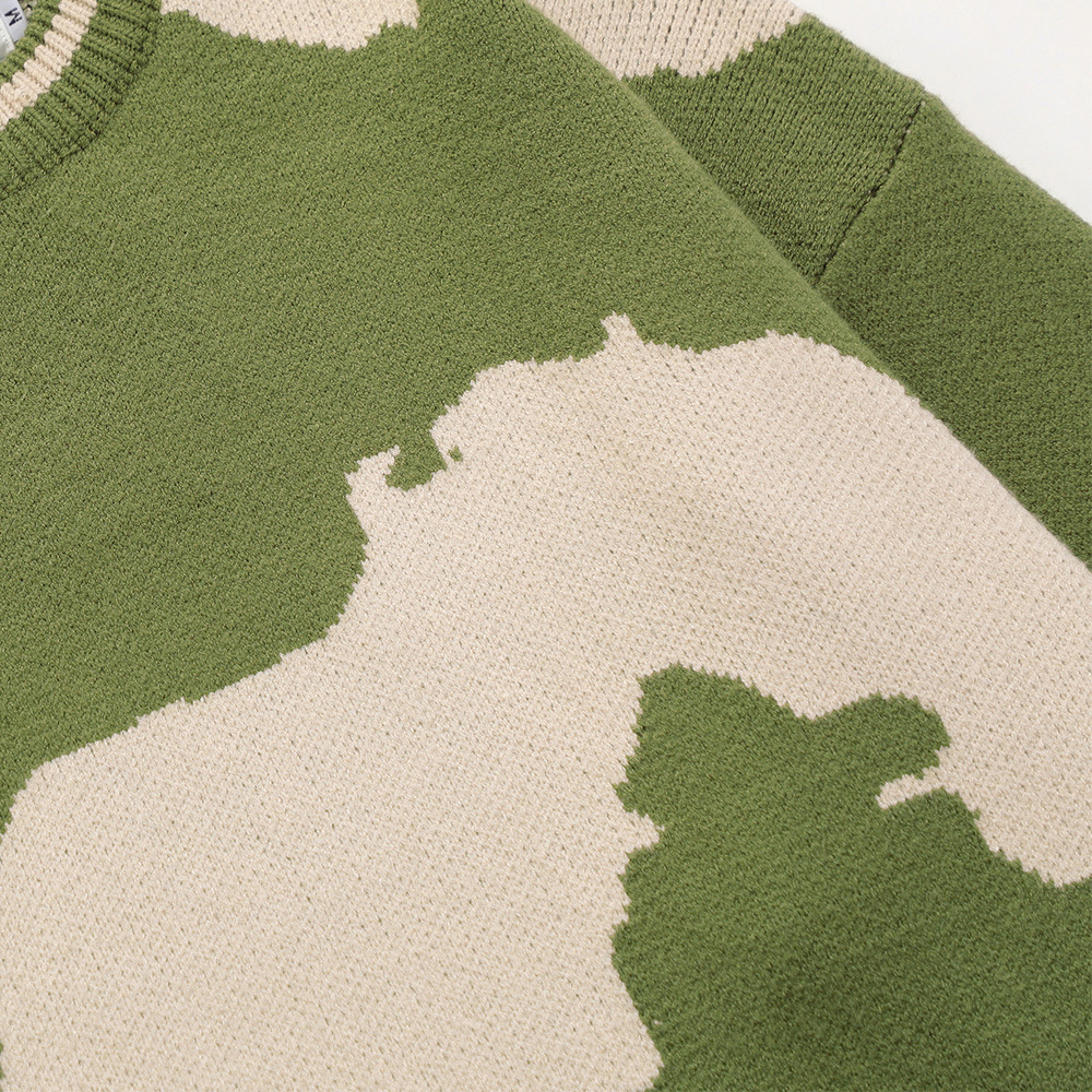 Round Neck Knitted Sweater, picture 7 of 8
